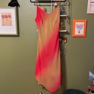 Gradient midi dress Y2K